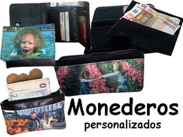 Monederos personalizados con fotos